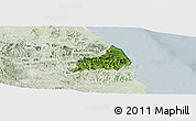 Satellite Panoramic Map of Alto Lucero, lighten