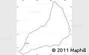 Blank Simple Map of Alto Lucero, cropped outside