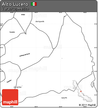 Blank Simple Map of Alto Lucero