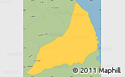 Savanna Style Simple Map of Alto Lucero