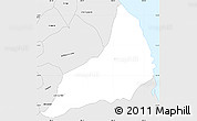 Silver Style Simple Map of Alto Lucero