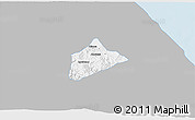 Gray 3D Map of Atzalan, single color outside