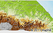 Physical 3D Map of Atzalan