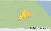 Savanna Style 3D Map of Atzalan, single color outside