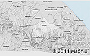 Silver Style 3D Map of Atzalan