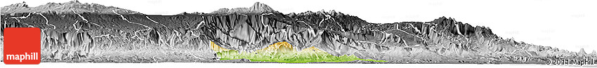 Physical Horizon Map of Atzalan, desaturated