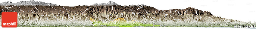 Physical Horizon Map of Atzalan, semi-desaturated