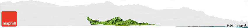 Satellite Horizon Map of Atzalan, single color outside