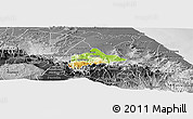 Physical Panoramic Map of Atzalan, desaturated