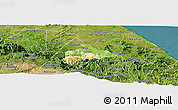 Physical Panoramic Map of Atzalan, satellite outside