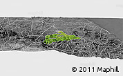 Satellite Panoramic Map of Atzalan, desaturated