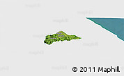 Satellite Panoramic Map of Atzalan, single color outside