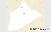 Classic Style Simple Map of Atzalan, single color outside