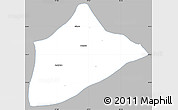 Gray Simple Map of Atzalan, single color outside