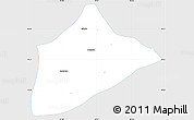 Silver Style Simple Map of Atzalan, single color outside