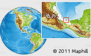 Physical Location Map of Catemaco, highlighted parent region