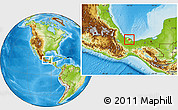 Physical Location Map of Catemaco
