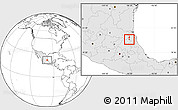 Blank Location Map of Chalma, highlighted country