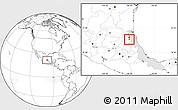 Blank Location Map of Chalma, highlighted parent region