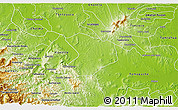 Physical 3D Map of Chicontepec
