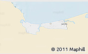 Classic Style 3D Map of Coatzacoalcos, single color outside