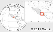 Blank Location Map of Coatzacoalcos, highlighted country, highlighted parent region, within the entire country