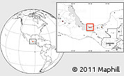 Blank Location Map of Coatzacoalcos, highlighted parent region