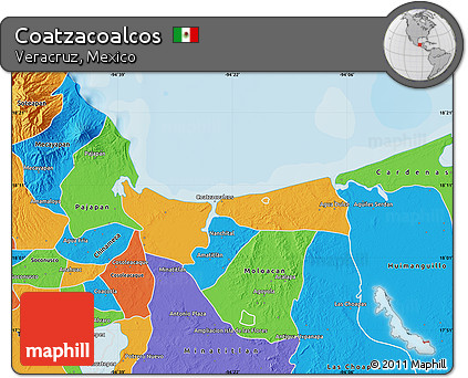 Political Map of Coatzacoalcos