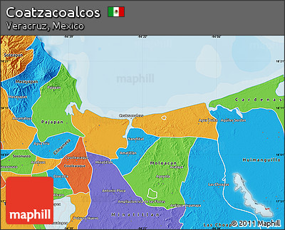 Political Map of Coatzacoalcos