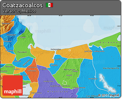 Political Map of Coatzacoalcos