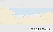 Classic Style Panoramic Map of Coatzacoalcos, single color outside
