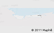 Silver Style Panoramic Map of Coatzacoalcos, single color outside
