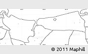 Blank Simple Map of Coatzacoalcos, no labels