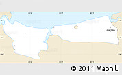 Classic Style Simple Map of Coatzacoalcos, single color outside