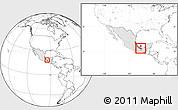Blank Location Map of Cosoleacaque, highlighted country, highlighted parent region, within the entire country