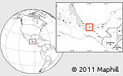 Blank Location Map of Cosoleacaque, highlighted parent region