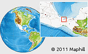 Physical Location Map of Cosoleacaque, highlighted country