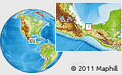 Physical Location Map of Cosoleacaque, highlighted parent region