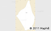Classic Style Simple Map of Cosoleacaque, single color outside