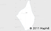 Silver Style Simple Map of Cosoleacaque, single color outside