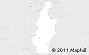 Silver Style Simple Map of Hidalgotitlan