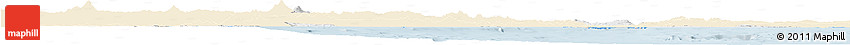 Classic Style Horizon Map of Veracruz, single color outside