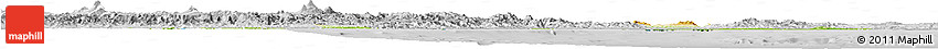 Physical Horizon Map of Veracruz, lighten, desaturated