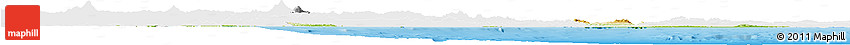 Physical Horizon Map of Veracruz, single color outside
