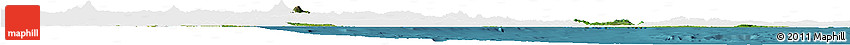 Satellite Horizon Map of Veracruz, single color outside