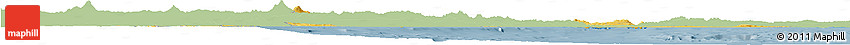 Savanna Style Horizon Map of Veracruz, single color outside