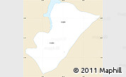 Classic Style Simple Map of Ixhuatlan del Sureste, single color outside