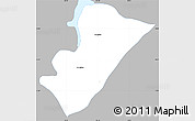 Gray Simple Map of Ixhuatlan del Sureste, single color outside