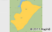 Savanna Style Simple Map of Ixhuatlan del Sureste