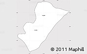 Silver Style Simple Map of Ixhuatlan del Sureste, cropped outside